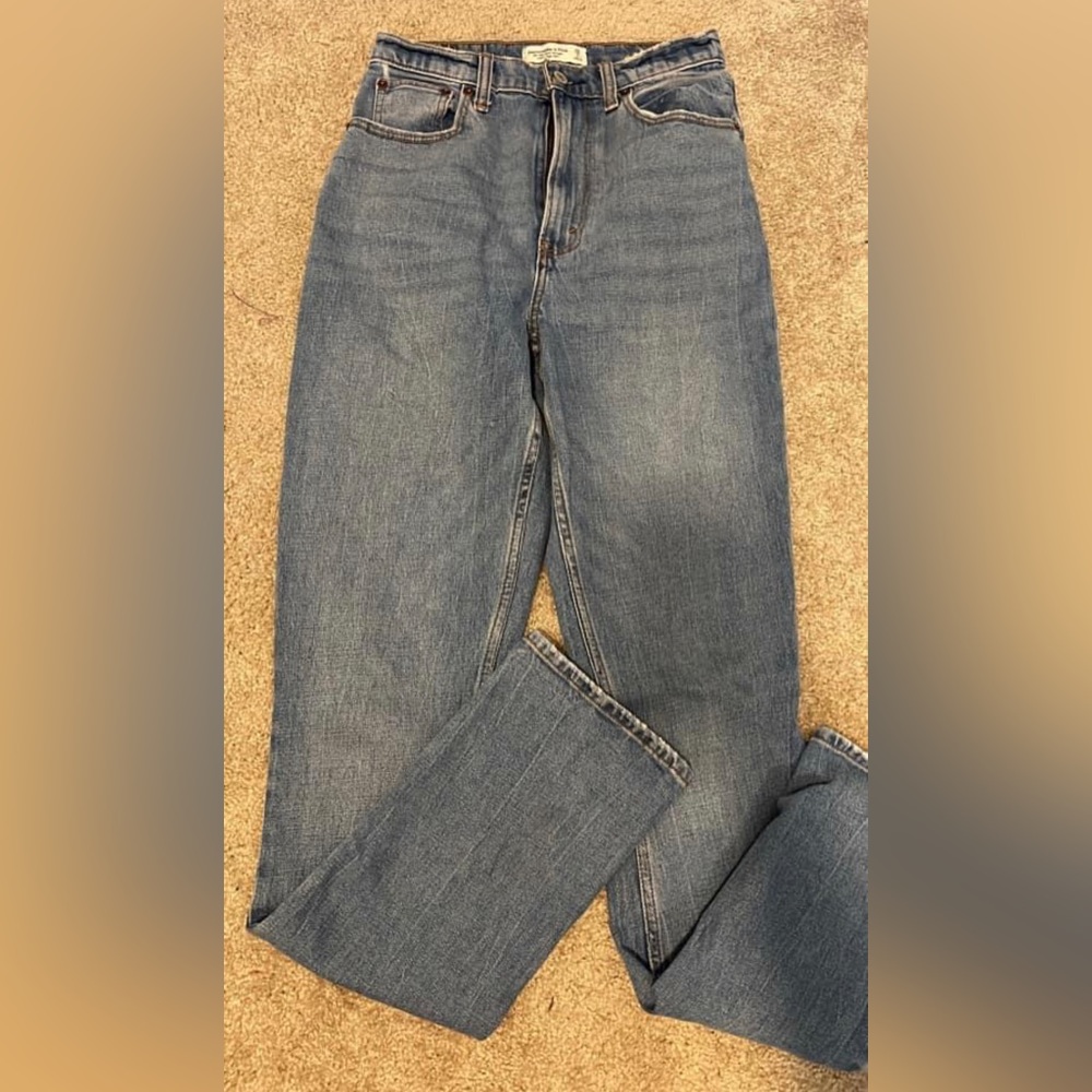 Abercrombie & Fitch slim straight ultra high rise jeans